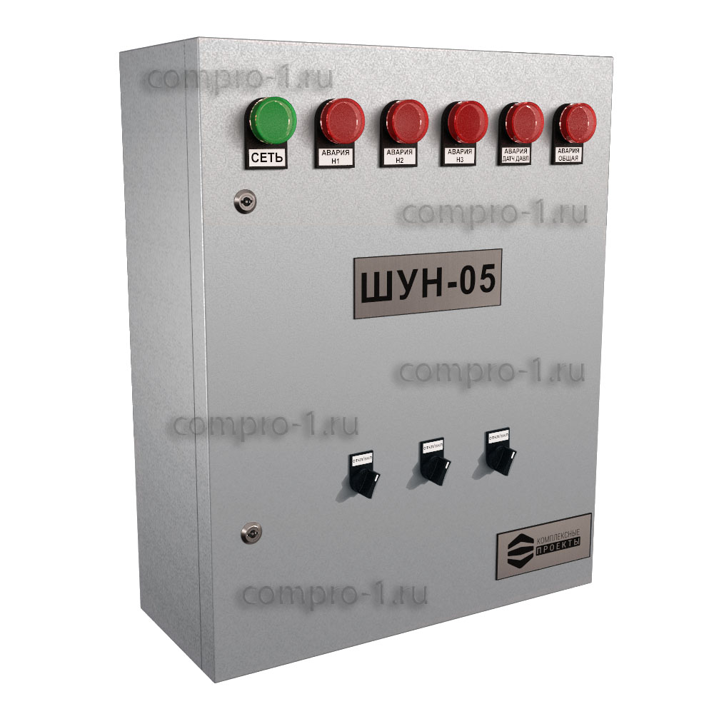 Шкаф управления насосами ШУН-5-3-3.4-GSM вид снаружи